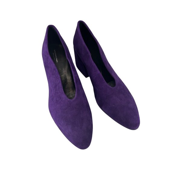Vagabond Womens Purple Suede Slip-On  Pump Heels Size 41 - Picture 7 of 7